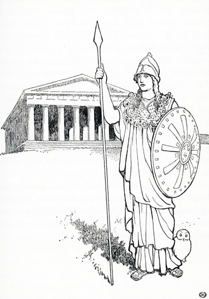 In Greek and Roman mythology, Athena, also spelled Athene, was the Olympian goddess of wisdom and