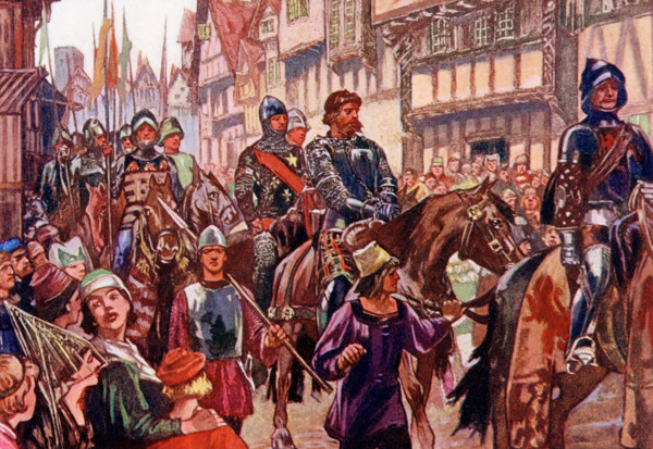 This 1902 illustration shows Wallace taken to London in Chains. Sir William Wallace promoted active