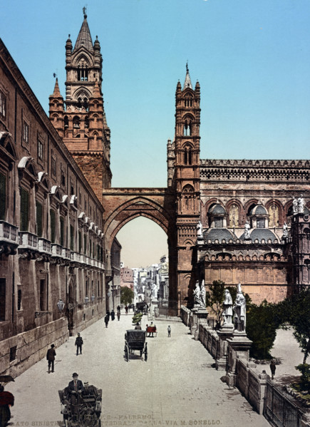 Via M. Bonello And The Cathedral Of Palermo