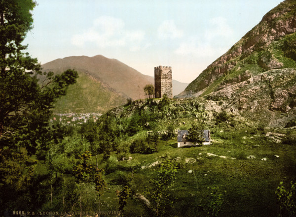 Castle Tower In Bagnères-De-Luchon