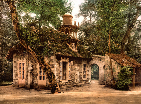 Pleasure palace in the park of Versailles, outbuildings, France, historical, digitally restored