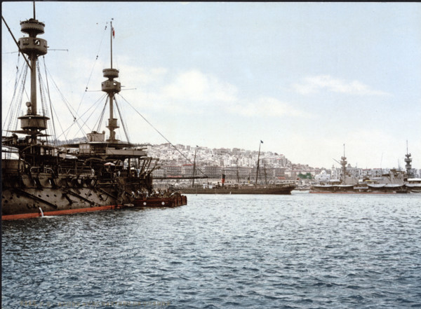 Harbor With Warships