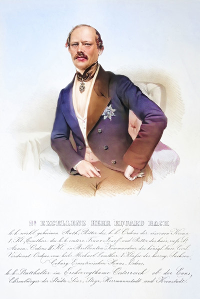 Eduard Freiherr Von Bach (Born 21 December 1814 In Loosdorf