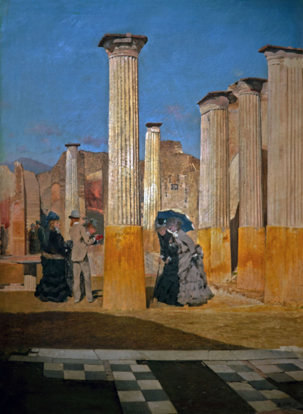 Giuseppe De Nittis 1846-1884 “Forum in Pompeii” 1875