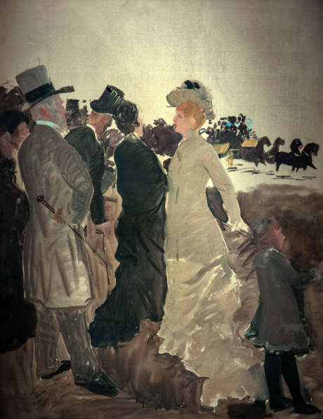 Giuseppe De Nittis 1846-1884 ” Study for racing” 1880, 113 x 87 cm oil on canvas.