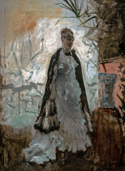 Giuseppe De Nittis 1846-1884 “Backlit” 1878, 72 x 53 cm oil on canvas.