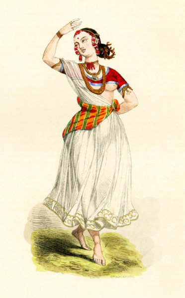 Female Hindu dancer.