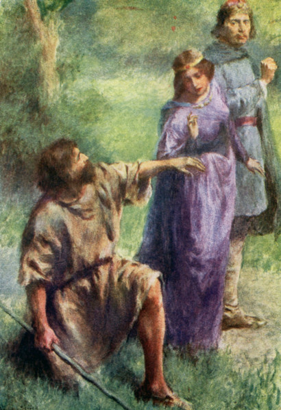 The caption for this illustration reads: Pray give me your hand so that I may see your ring.