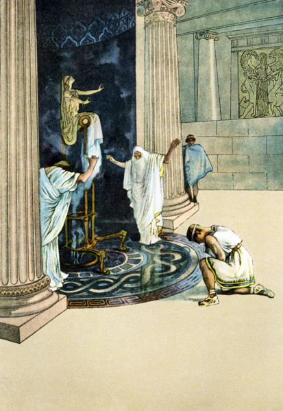 Iphigenia was the daughter of Agamemnon, leader of the Greek forces against the Troy in the Trojan