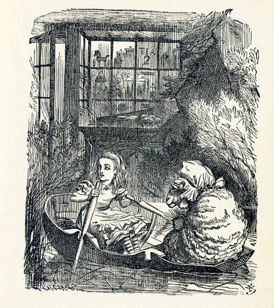 This is a scene from what Alice saw once she went through the Looking Glass and into the Looking