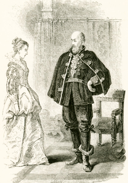 The tale involved in this illustration dates to the 1600s and the time when the Puritans left