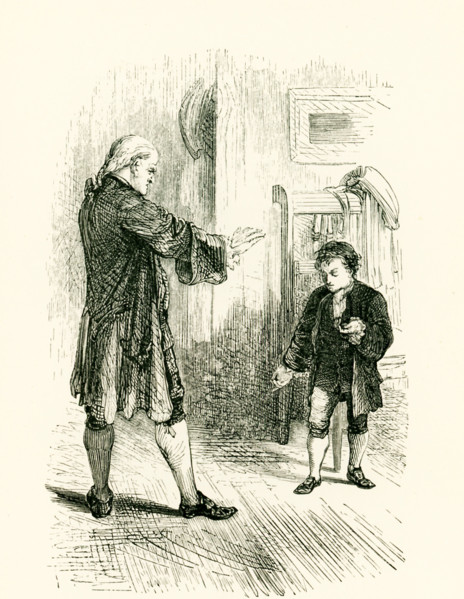The caption of this illustration that dates to around 1865 reads: Yes, it was I, father; I know it
