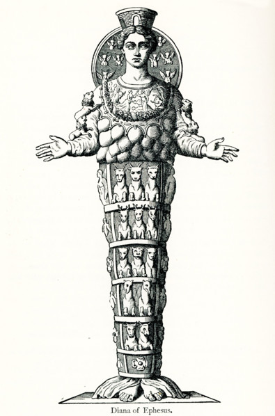 The Greek goddess Artemis (Diana to the Romans) was particularly important to the people of Ephesus