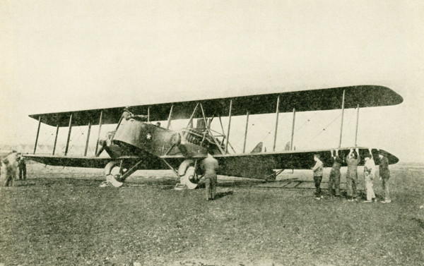 One of the Army giant bombing planes. This Martin bomber is powered with two 400 horse-power