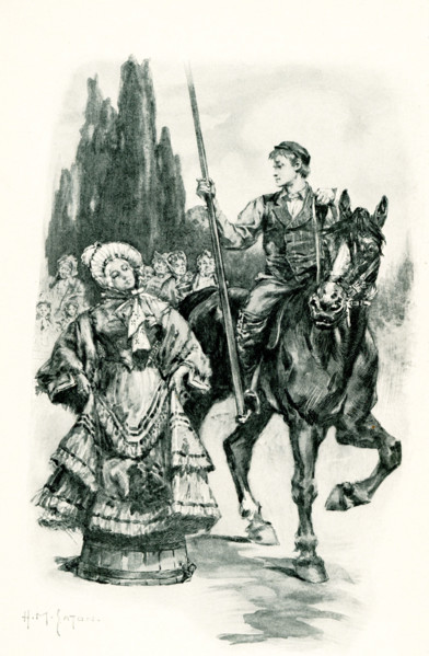 The 1906 caption for this illustration from Anthony Trollope's Barchester Towers reads: hall I