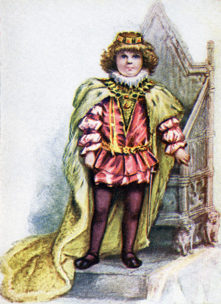 This image, dating to around 1899, shows the English king Henry III as a child. Henry III, also