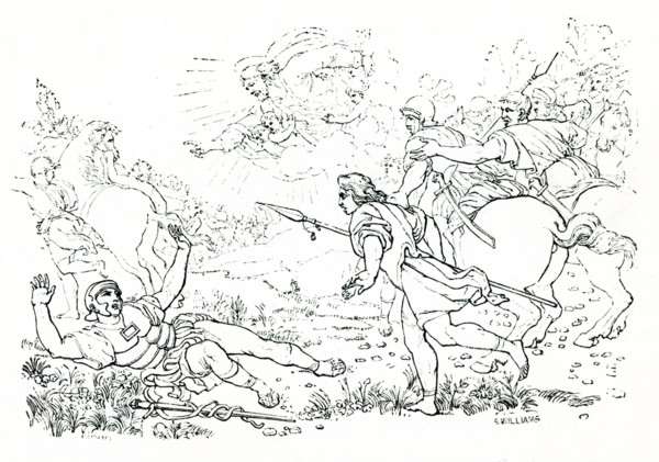This 1860s illustration shows the conversion of St Paul.The conversion of Paul the Apostle (also