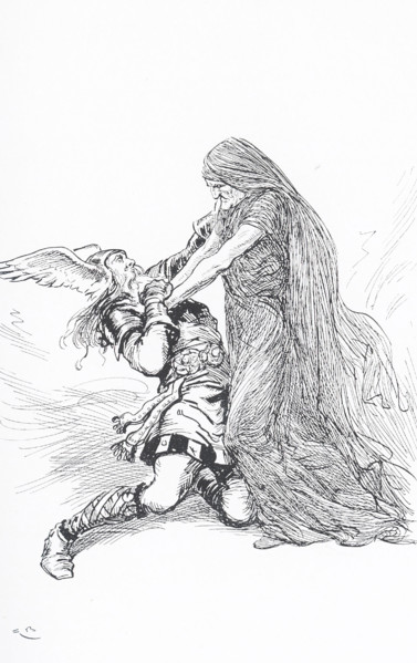 In Scandinavian (Norse) mythology, the old woman who could defeat Thor was known as Elli. She was
