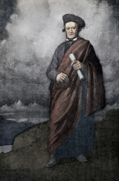 This illustration shows Richard Wagner (1813-1883), one of the most well-known and highly regarded