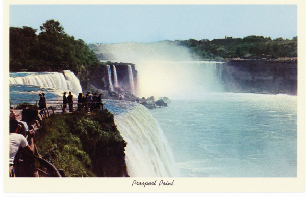 The illustration on this early 1930s postage shows Prospect Point at Niagara Falls in upstate New