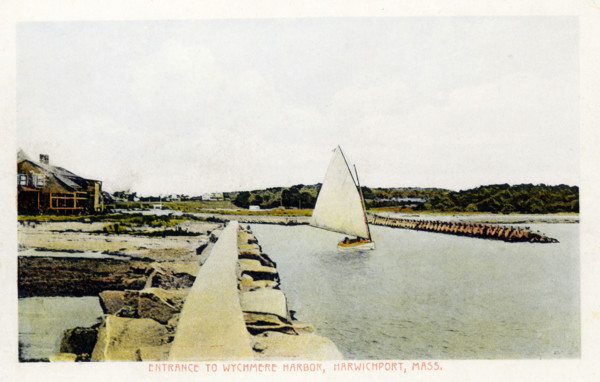 Entrance to Wychmere Harbor, Harwichport, Massachusetts.