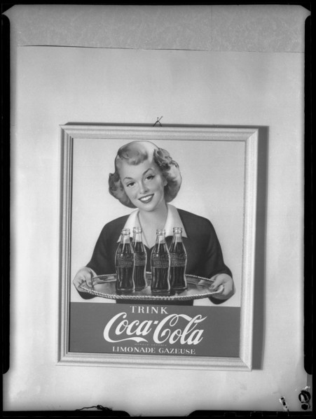 Coca-Cola, promotion material; 1950.