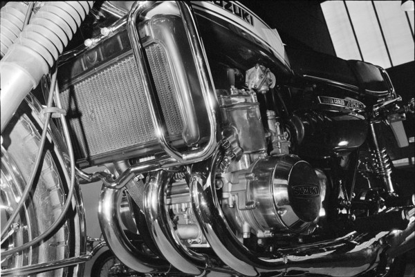 Bicycle and motorcycle fair, exhibition at Zuespahalle Zurich 1971.
