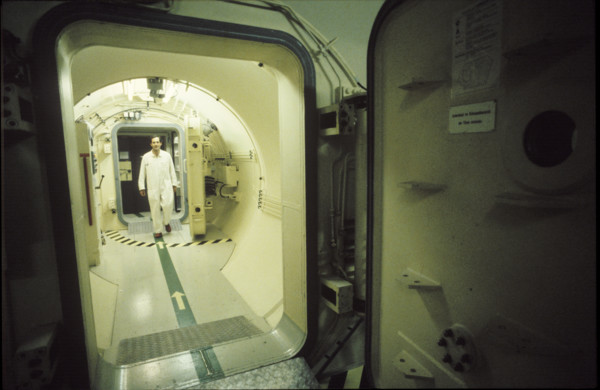 Nuclear power station Gösgen, radiation lock, 1980