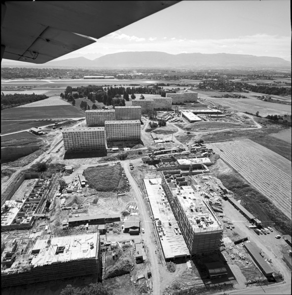 CERN Building site at Meyrin 1962.