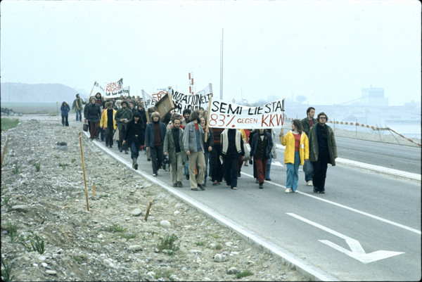 Demonstration against nuclear powerplant.