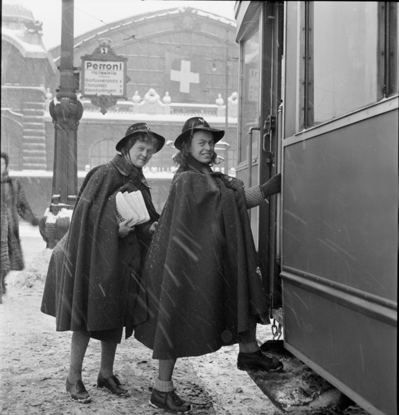 Women during World War 2; postwoman; 1940.