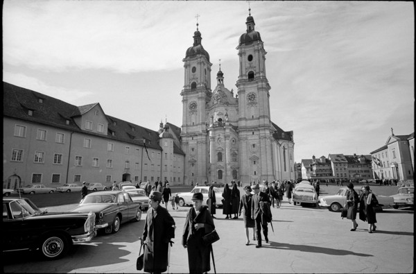 Monastery church St. Gallen 1966.