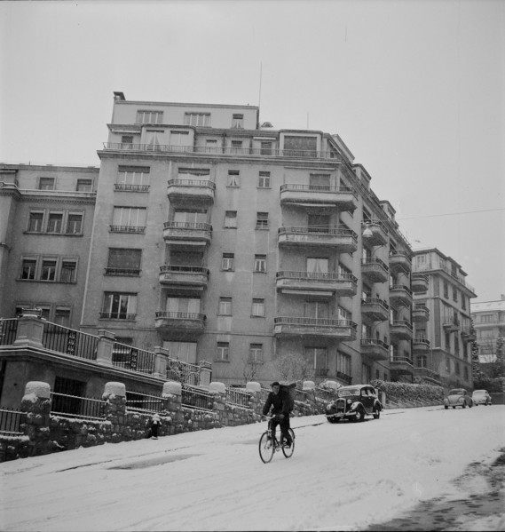 Lausanne, Avenue Longeraie; 1954.