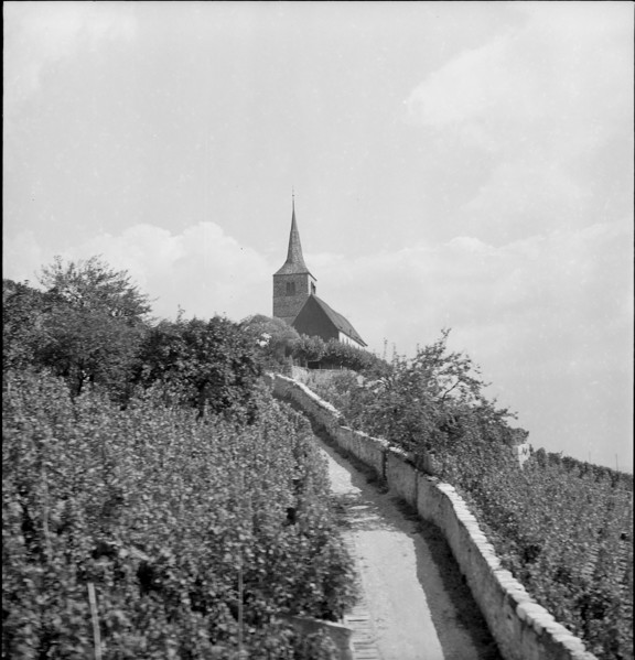 Ligerz church 1945.