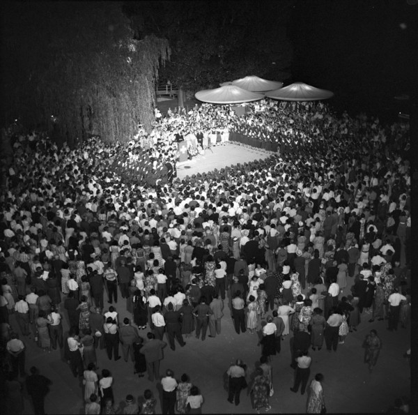 Celebrating the national holiday at the SAFFA fair 1958.