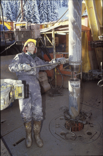 Oil drilling site Finsterwald.