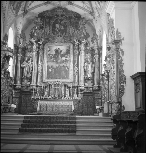 Altar in Muri monastery church 1953.