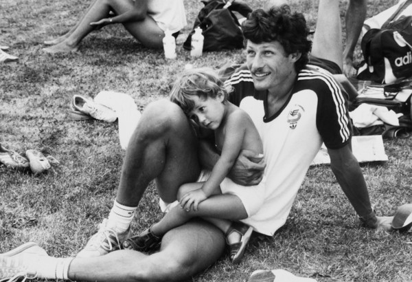 Roland Dalhaeuser and daughter Ramona, 1983.