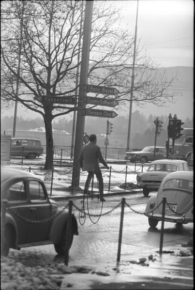 High wheel in Zurich, 1965.