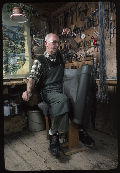 Production of military equipment in saddlery 1982.