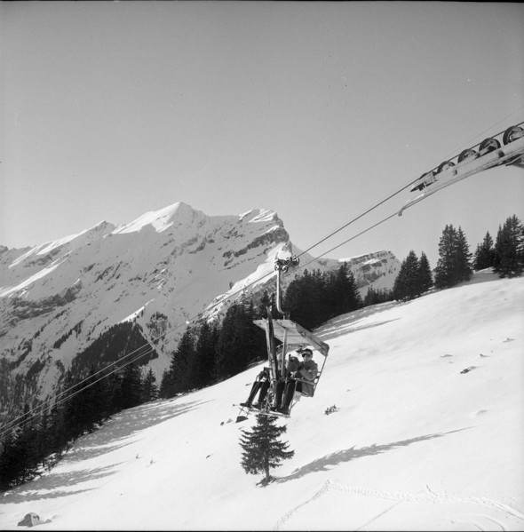 Snow covered landscape, Wetterhorn; 1951