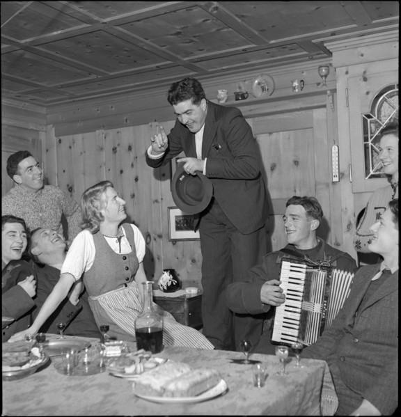 New Year's Eve party in Felsberg, Switzerland