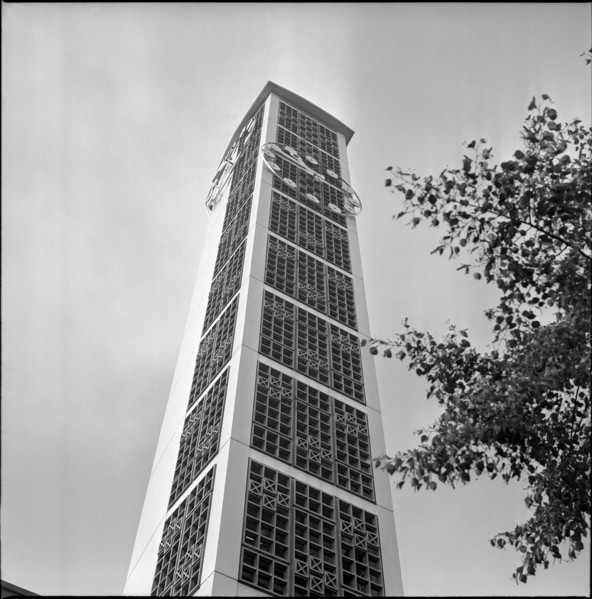 Tower of the Protestant Church Zurich-Altstetten 1965