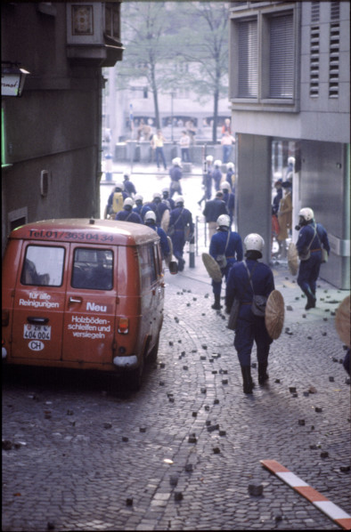 Youth demonstrations in Zurich 1980