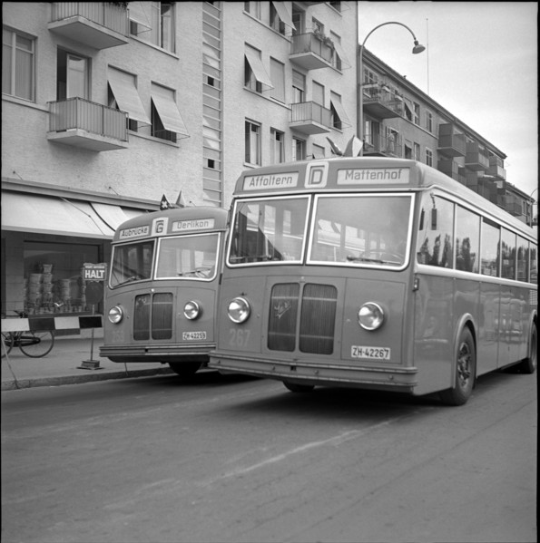 Buses of the VBZ, 1952