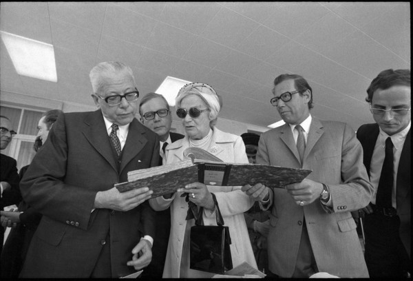 Gustav Heinemann in Switzerland, 1972