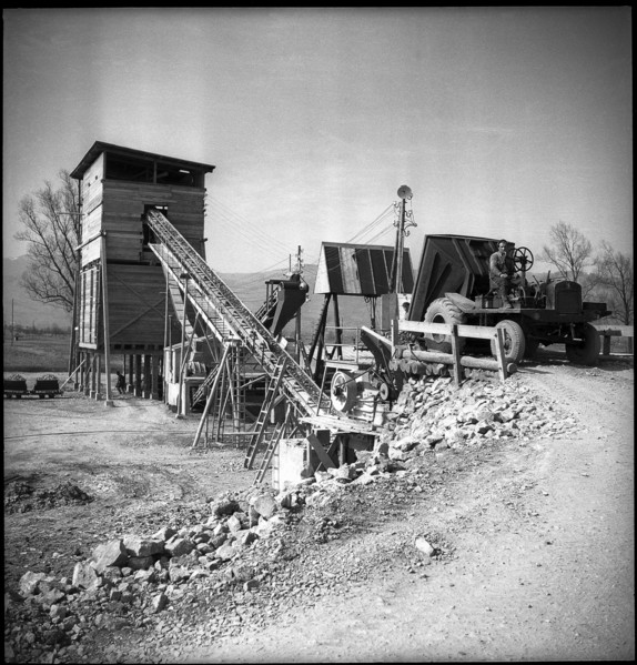 Gravel plant in Rhine Valley 1949