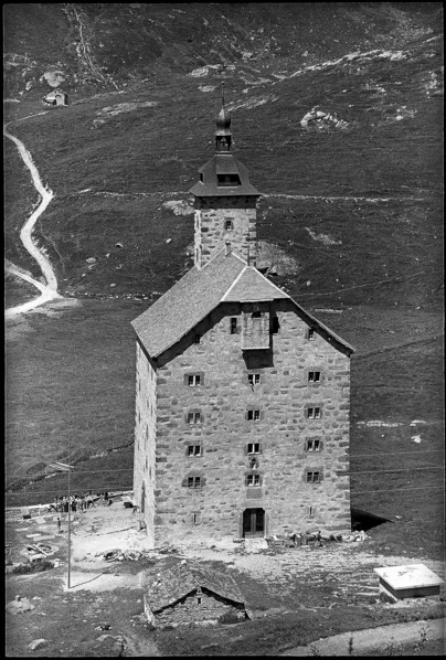 Old hospice on Simplon pass 1971