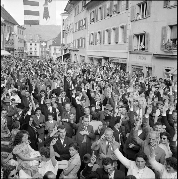10th festival of the people of Jura in Delémont, 1957