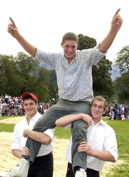 Photo: walter l. keller, 2.9.2006, interlaken: unspunnenfest 2006. 1. federal young swingers' day
